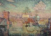 Paul Signac Entrance to the Port of Marseille oil painting reproduction